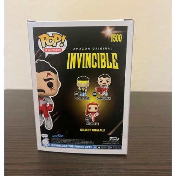 EXCLUSIVE BLOODY Omni Man Invincible Funko Pop #1500 Television Animation TV - Picture 2 of 5